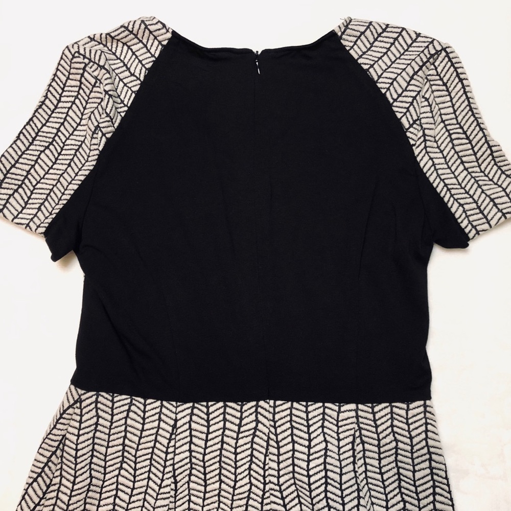 Zara Basic Collection Black Patterned Dress - image 7